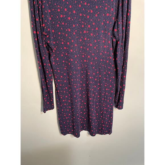 Boden Betty Blue and Red Star‎ Print Tunic Mini Dress Size 12 Long - Picture 8 of 10